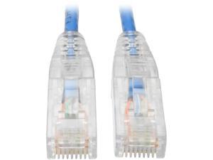 Tripp Lite Cat6 Gigabit Patch Cable Snagless UTP RJ45 Molded Slim Blue 10ft (N201-S10-BL) Tripp Lite Cat6 Gigabit Patch Cable Snagless UTP RJ45 Molded Slim Blue 10ft (N201-S10-BL)