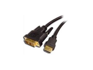 CABLES UNLIMITED PCM-2296-06 6 ft. Black HDMI to DVI D Single Link Cable Male to Male CABLES UNLIMITED PCM-2296-06 6 ft. Black HDMI to DVI D Single Link Cable Male to Male