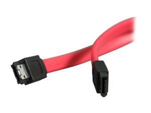 CABLES UNLIMITED FLT-6600-39 3.25 ft. SATA II 3Gbps to eSATA Cable With Straight Connectors CABLES UNLIMITED FLT-6600-39 3.25 ft. SATA II 3Gbps to eSATA Cable With Straight Connectors