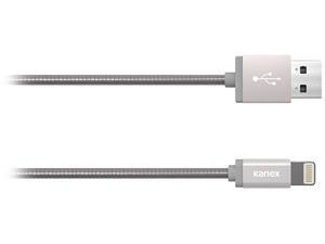 Kanex K157-1162-SV4F Silver 4ft. Premium DuraFlex Lightning Cable - Silver Kanex K157-1162-SV4F Silver 4ft. Premium DuraFlex Lightning Cable - Silver
