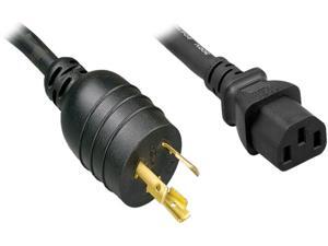 Nippon Labs L6-20P / C13 High Voltage / High Current Power Cord, NEMA L6-20P to IEC-60320-C13, SJT, 14 AWG., 15A, 250V, Black 10 ft. Power Cable Nippon Labs L6-20P / C13 High Voltage / High Current Power Cord, NEMA L6-20P to IEC-60320-C13, SJT, 14 AWG., 15A, 250V, Black 10 ft. Power Cable