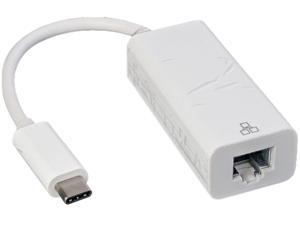 Nippon Labs 30UC-CGB USB 3.1 Type-C Male to Gigabit Ethernet Female Adapter, White