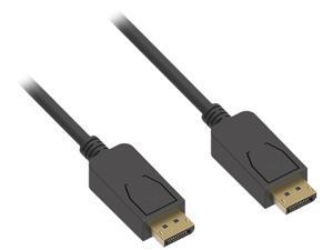 Nippon Labs 15Ft DisplayPort Male/Male Cable V1.2 4K up to 144Hz, Black DP1.2 Cable - 60DP12V-MM-15