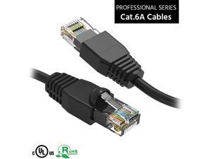 ACL 25 Feet RJ45 Snagless/Molded Boot Gray Cat6a Ethernet Lan Cable 2 Pack