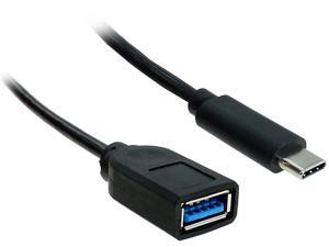 Nippon Labs 6 inch USB 32 Gen 1 USBC to USB A Female OTG Cable 50OTGUSB3C06 OTG Adapter Cable Black