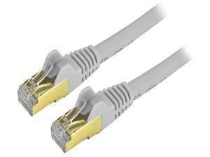 StarTech C6ASPAT15GR StarTech.com Cat6a Shielded Patch Cable - 15 ft - Gray - Snagless RJ45 Cable - Ethernet Cord - Cat 6a Cable - 15ft StarTech C6ASPAT15GR StarTech.com Cat6a Shielded Patch Cable - 15 ft - Gray - Snagless RJ45 Cable - Ethernet Cord - Cat 6a Cable - 15ft