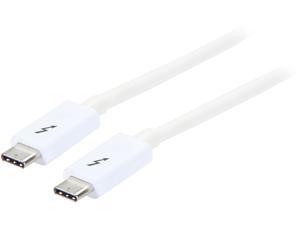 StarTech.com TBLT3MM2MW Thunderbolt 3 Cable - 6 ft / 2m - White - 4K 60Hz - USB C Charger - USB C to USB C Cable - USB-C Charge Cable StarTech.com TBLT3MM2MW Thunderbolt 3 Cable - 6 ft / 2m - White - 4K 60Hz - USB C Charger - USB C to USB C Cable - USB-C Charge Cable