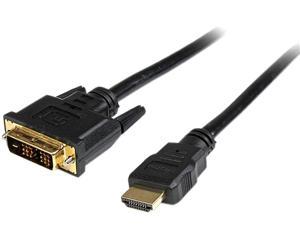 StarTech.com HDDVIMM5M Black Male to Male HDMI to DVI-D Cable