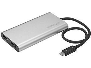 StarTech.com TB32HD24K60 Thunderbolt 3 to Dual HDMI Adapter- 4K 60Hz - Mac and Windows Compatible - USB C Adapter - USB C HDMI - Thunderbolt 3 to HDMI
