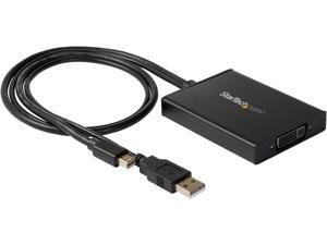 StarTech.com MDP2DVID2 Mini DisplayPort to Dual-Link DVI Adapter - USB Powered - Dual Link Connectivity - Black - DVI Active Display Converter