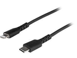 StarTech.com RUSBCLTMM2MB 2m (6.6ft) USB C to Lightning Cable - MFi Certified - Durable USB Lightning Charging Cable - Black (RUSBCLTMM2MB) StarTech.com RUSBCLTMM2MB 2m (6.6ft) USB C to Lightning Cable - MFi Certified - Durable USB Lightning Charging Cable - Black (RUSBCLTMM2MB)