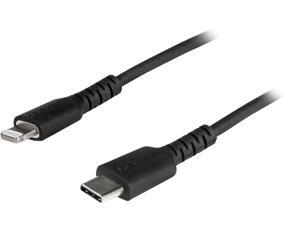 StarTech.com RUSBCLTMM1MB 1m (3.3ft) USB C to Lightning Cable - MFi Certified - Durable USB Lightning Charging Cable - Black (RUSBCLTMM1MB) StarTech.com RUSBCLTMM1MB 1m (3.3ft) USB C to Lightning Cable - MFi Certified - Durable USB Lightning Charging Cable - Black (RUSBCLTMM1MB)