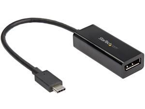 StarTech.com CDP2DP14B USB C to DisplayPort Adapter - 8K 30Hz - HBR3 Adapter - Thunderbolt 3 - Video Dongle for DP 1.4 Monitor & Display