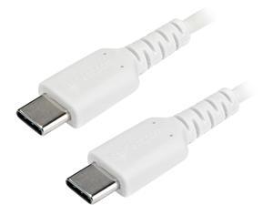 StarTech.com RUSB2CC1MW 1m (3.28 ft.) USB C Cable - Durable USB 2.0 Type C Cord - Data & Charging - Male to Male - White (RUSB2CC1MW) StarTech.com RUSB2CC1MW 1m (3.28 ft.) USB C Cable - Durable USB 2.0 Type C Cord - Data & Charging - Male to Male - White (RUSB2CC1MW)