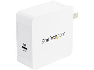 StarTech.com WCH1C 1 Port USB C Wall Charger - 60W Power Delivery - USB C Power Adapter for Laptop or Cell Phone (WCH1C)