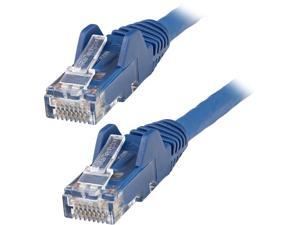 25ft (7.6m) LSZH CAT6 Ethernet Cable, 10 Gigabit Snagless RJ45 100W PoE Patch Cord, CAT 6 10GbE UTP Network Cable w/Strain Relief, Blue/Fluke Tested/ETL/Low Smoke Zero Halogen - Category 6, 24AWG