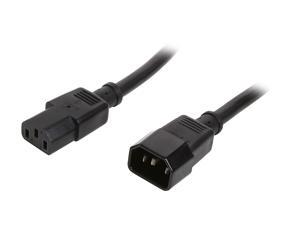 StarTech.com Model PXT100146 6 ft. 14 AWG Computer Power Cord Extension - C14 to C13 StarTech.com Model PXT100146 6 ft. 14 AWG Computer Power Cord Extension - C14 to C13
