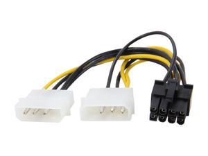 StarTech.com LP4PCIEX8ADP 6.1 in. LP4 to 8 Pin PCI Express Video Card Power Cable Adapter Male to Male