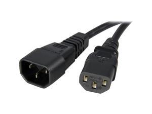 StarTech.com Model PXT1002 2 ft Standard Computer Power Cord Extension,C14 to C13 StarTech.com Model PXT1002 2 ft Standard Computer Power Cord Extension,C14 to C13