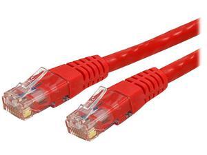StarTech.com C6PATCH100RD 100 ft. Cat 6 Red Molded UTP Gigabit Patch Cable StarTech.com C6PATCH100RD 100 ft. Cat 6 Red Molded UTP Gigabit Patch Cable