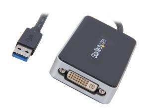 StarTech.com USB32DVIEH USB 3.0 to DVI External Video Card Multi Monitor Adapter with 1-Port USB Hub - 1920 x 1200 StarTech.com USB32DVIEH USB 3.0 to DVI External Video Card Multi Monitor Adapter with 1-Port USB Hub - 1920 x 1200