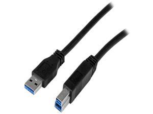 StarTech USB3CAB2M 6.56 ft 2m Certified SuperSpeed USB 3.0 A to B Cable M-M StarTech USB3CAB2M 6.56 ft 2m Certified SuperSpeed USB 3.0 A to B Cable M-M