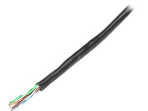 StarTech.com WIR5ECMRBK 1000 ft Bulk Roll of Black CMR Cat5e Solid UTP Riser Cable - Cat 5e Riser Cable - Cat.5e CMR Ethernet Cable - 24 AWG - Black