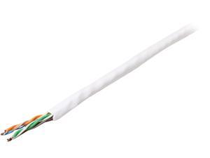 StarTech.com WIR5ECMRWH 1000 ft. Cat 5E White Solid UTP Riser Ethernet Cable - Bulk Roll