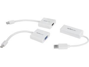 StarTech MACAMDPGBK Macbook Air Accessories Kit - MDP to VGA / HDMI and USB 3.0 Gigabit Ethernet Adapter