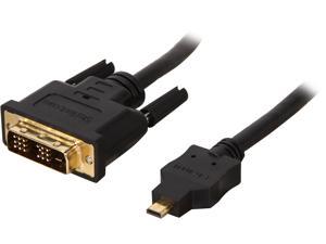 StarTech.com HDDDVIMM1M Black Micro HDMI (19 pin) Male to DVI-D (19 pin) Male to Male Cable
