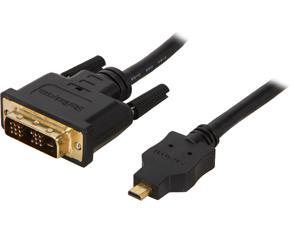 StarTech.com HDDDVIMM2M Black Micro HDMI (19 pin) Male to DVI-D (19 pin) Male to Male Cable