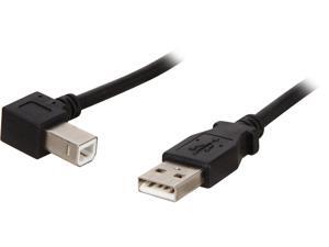 StarTech.com USBAB3ML Black USB 2.0 A to Left Angle B Cable - M/M StarTech.com USBAB3ML Black USB 2.0 A to Left Angle B Cable - M/M