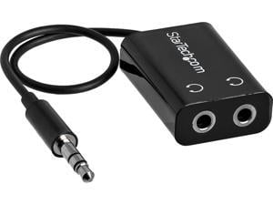 StarTech.com MUY1MFFADP Slim Mini Jack Headphone Splitter Cable Adapter