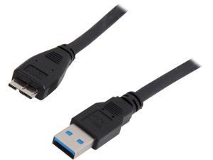 StarTech.com USB3AUB50CMB Black SuperSpeed USB 3.0 Cable A to Micro B