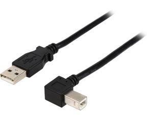 StarTech.com USBAB1ML Black USB 2.0 A to Left Angle B Cable