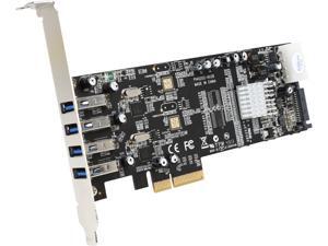 StarTech PEXUSB3S42V 4 Port Dual Bus PCI Express (PCIe) SuperSpeed USB 3.0 Card Adapter with UASP - SATA/LP4 Power - Retail StarTech PEXUSB3S42V 4 Port Dual Bus PCI Express (PCIe) SuperSpeed USB 3.0 Card Adapter with UASP - SATA/LP4 Power - Retail