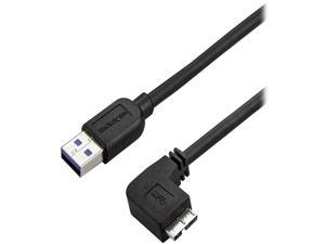 StarTech.com 2m 6 ft Slim Micro USB 3.0 Cable - USB 3.0 A to Right-Angle Micro USB - USB 3.1 Gen 1 (5 Gbps) StarTech.com 2m 6 ft Slim Micro USB 3.0 Cable - USB 3.0 A to Right-Angle Micro USB - USB 3.1 Gen 1 (5 Gbps)