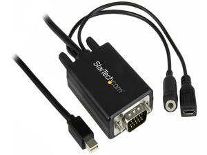 StarTech.com MDP2VGAAMM3M 10 ft. Mini DisplayPort to VGA adapter cable with audio StarTech.com MDP2VGAAMM3M 10 ft. Mini DisplayPort to VGA adapter cable with audio