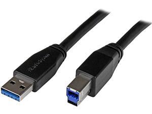 StarTechcom 5m 15 ft Active USB 30 USBA to USBB Cable  MM  USB A to B Cable  USB 31 Gen 1 5 Gbps