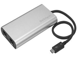StarTech.com TB32HD2 Thunderbolt 3 to Dual HDMI Adapter - 4K 30Hz - Windows Only Compatible - Thunderbolt 3 to HDMI - USB-C to HDMI