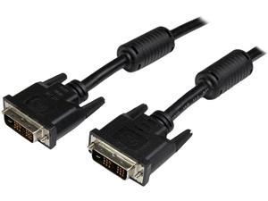 StarTech.com DVIDSMM3M Black Connector A: 1 - DVI-D (19 pin) Male Connector B: 1 - DVI-D (19 pin) Male Male to Male DVI Cable