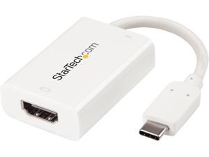 StarTech.com CDP2HDUCPW USB C to HDMI Adapter - 4k 60hz - Thunderbolt 3 Compatible - Power Delivery - USB C Adapter - USB-C to HDMI StarTech.com CDP2HDUCPW USB C to HDMI Adapter - 4k 60hz - Thunderbolt 3 Compatible - Power Delivery - USB C Adapter - USB-C to HDMI