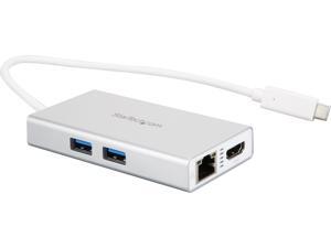StarTech.com DKT30CHPDW USB C Multiport Adapter - Aluminum - Power Delivery (USB PD) - USB C to Gigabit Ethernet / 4K HDMI / USB 3.0 Hub StarTech.com DKT30CHPDW USB C Multiport Adapter - Aluminum - Power Delivery (USB PD) - USB C to Gigabit Ethernet / 4K HDMI / USB 3.0 Hub