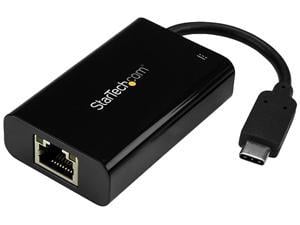 StarTech US1GC30PD USB C to Gigabit Ethernet Adapter - with Power Delivery (USB PD) - Power Pass Through Charging - USC-C Ethernet