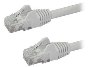 StarTech N6PATCH6WH 6 ft. White Cat6 Cable with Snagless RJ45 Connectors - Cat6 Ethernet Cable - 6 ft. UTP Cat 6 Patch Cable