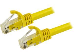 StarTech N6PATCH8YL Cat6 Patch Cable - 8 ft. - Yellow Ethernet Cable - Snagless RJ45 Cable - Ethernet Cord - Cat 6 Cable - 8 ft. StarTech N6PATCH8YL Cat6 Patch Cable - 8 ft. - Yellow Ethernet Cable - Snagless RJ45 Cable - Ethernet Cord - Cat 6 Cable - 8 ft.