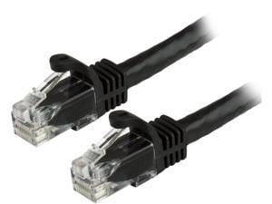 StarTech.com Cat6 Patch Cable - 6 ft. - Black Ethernet Cable - Snagless RJ45 Cable - Ethernet Cord - Cat 6 Cable