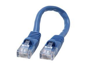 Coboc CY-CAT5E-0.5-BL 0.5ft. (6in.) 24AWG Snagless Cat 5e Blue Color 350MHz UTP Ethernet Stranded Copper Patch cord /Molded Network lan Cable Coboc CY-CAT5E-0.5-BL 0.5ft. (6in.) 24AWG Snagless Cat 5e Blue Color 350MHz UTP Ethernet Stranded Copper Patch cord /Molded Network lan Cable