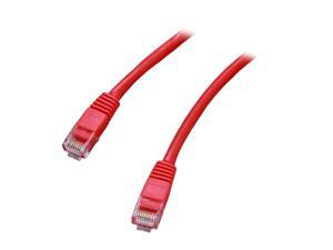 Coboc CY-CAT5E-07-RD 7ft.24AWG Snagless Cat 5e Red Color 350MHz UTP Ethernet Stranded Copper Patch cord /Molded Network lan Cable