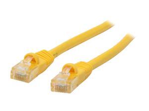Coboc CY-CAT6-05-YL 5ft. 24AWG Snagless Cat 6 Yellow Color 550MHz UTP Ethernet Stranded Copper Patch cord /Molded Network lan Cable